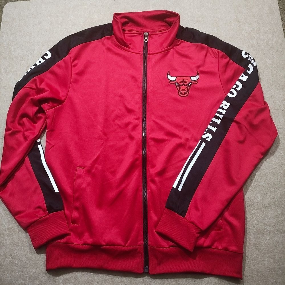 NBA Ultra Game Chicago Bulls Red Track Jacket #U